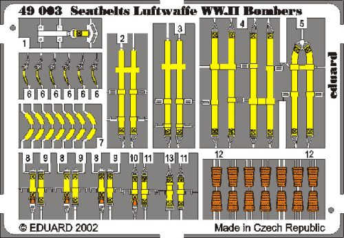 Eduard - Sicherheitsgurte Luftwaffe WW.II Bombers