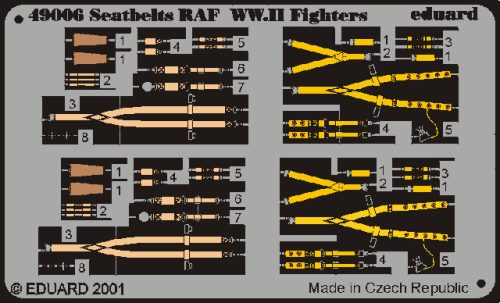 Eduard - Color Seatbelts RAF WWII