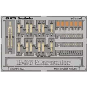 Eduard - B-26 Marauder seatbelts for Revell/Monogram