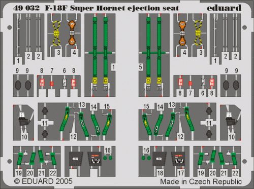 Eduard - F-18E Super Hornet ejection seat for Hasegawa