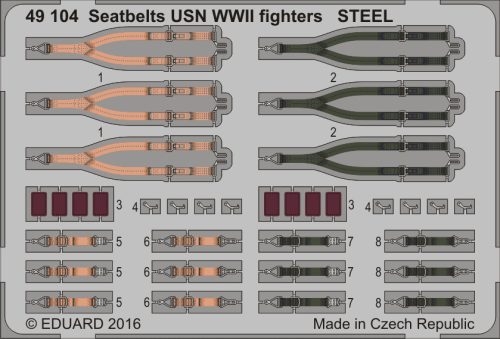 Eduard - Seatbelts USN WWII fighters STEEL