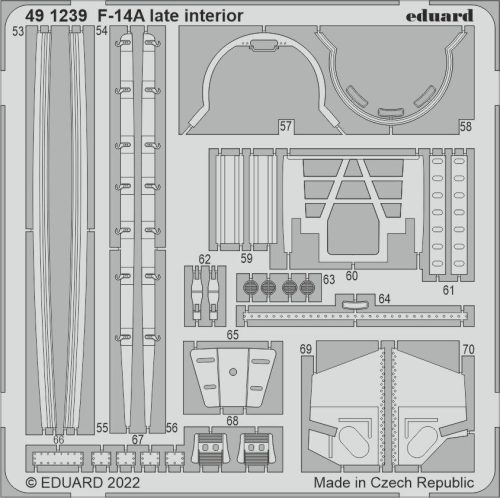 Eduard - F-14A Late Interior For Tamiya