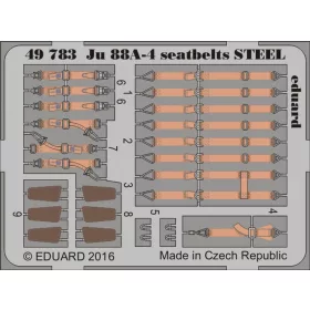 Eduard - Ju 88A-4 seatbelts STEEL for ICM
