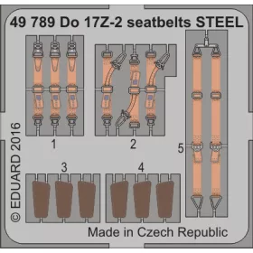 Eduard - Do 17Z-2 seatbelts STEEL for ICM