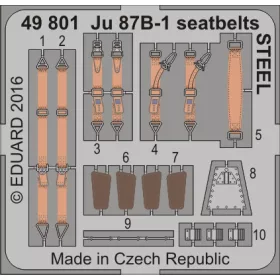 Eduard - Ju 87B-1 seatbelts STEEL for Airfix