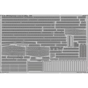 Eduard - HMS King GeorgeV cranes railings f.Tamiy