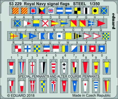 Eduard - Royal Navy signal flags STEEL