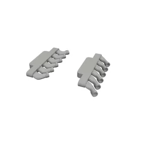   Eduard - Spitfire Mk.IX exhaust stacks rounded PRINT for Airfix