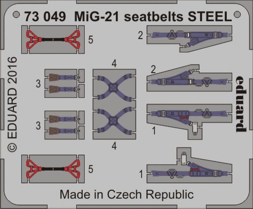 Eduard - MiG-21 seatbelts STEEL