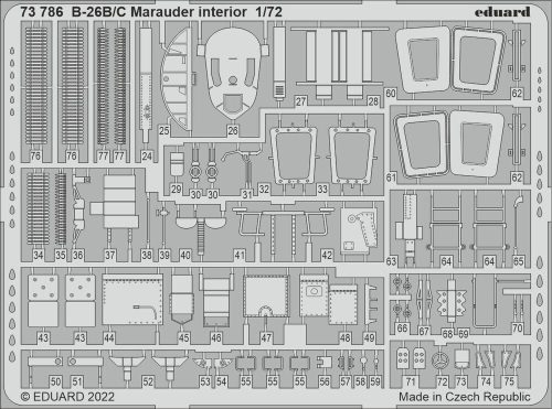 Eduard - B-26B/C Marauder interior for HASEGAWA / HOBBY 2000