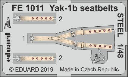 Eduard - Yak-1b seatbelts STEEL for Zvezda