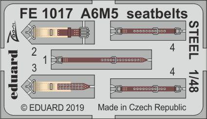 Eduard - A6M5 seatbelts STEEL for Tamiya