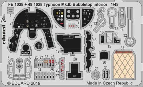 Eduard - Typhoon Mk.Ib Bubbletop for Hasegawa/Italeri