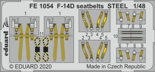 Eduard - F-14D seatbelts STEEL for AMK
