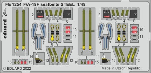 Eduard - F/A-18F Seatbelts Steel For Meng