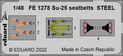 Eduard - Su-25 seatbelts STEEL 1/48