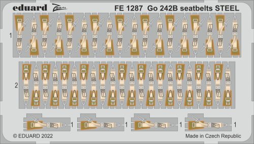 Eduard - Go 242B seatbelts STEEL 1/48