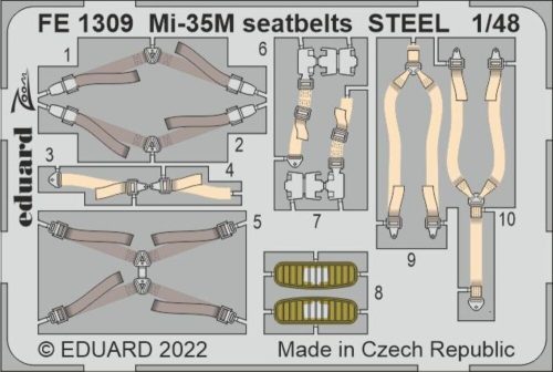 Eduard - Mi-35M seatbelts STEEL for ZVEZDA