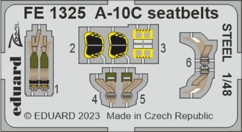 Eduard - A-10C seatbelts STEEL for HOBBY BOSS