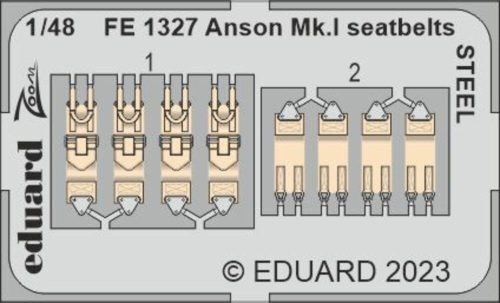 Eduard - Anson Mk.I seatbelts STEEL 1/48 for AIRFIX