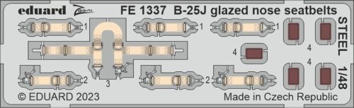 Eduard - B-25J glazed nose seatbelts STEEL 1/48 HKM
