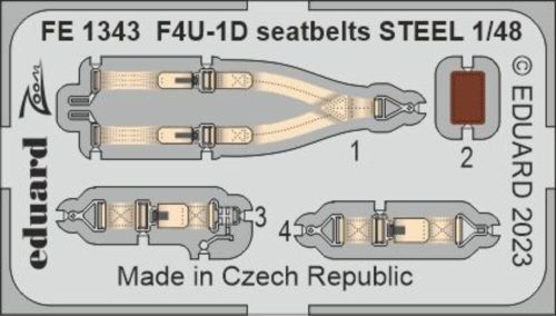 Eduard - F4U-1D seatbelts STEEL 1/48 HOBBY BOSS