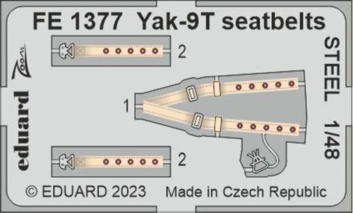 Eduard - Yak-9T seatbelts STEEL 1/48 ZVEZDA