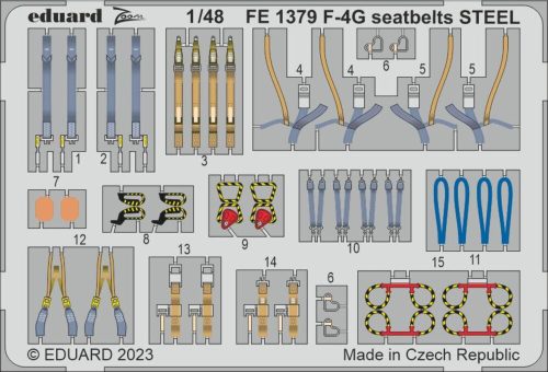 Eduard - F-4G seatbelts STEEL 1/48 MENG