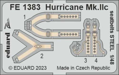 Eduard - Hurricane Mk.IIc seatbelts STEEL 1/48 ARMA HOBBY