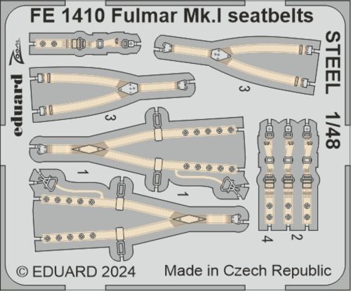 Eduard - Fulmar Mk.I seatbelts STEEL 1/48