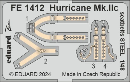 Eduard - Hurricane Mk.IIc seatbelts STEEL 1/48