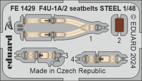 Eduard - F4U-1A/2 seatbelts STEEL 1/48 MAGIC FACTORY