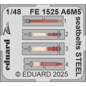 Eduard - A6M5 seatbelts STEEL  EDUARD