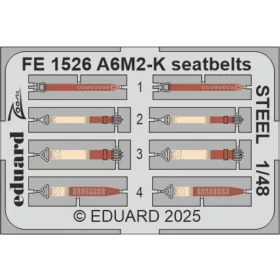 Eduard - A6M2-K seatbelts STEEL  EDUARD