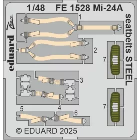 Eduard - Mi-24A seatbelts STEEL  TRUMPETER