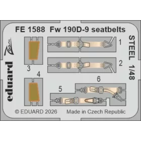 Eduard - Fw 190D-9 seatbelts STEEL for Miniart