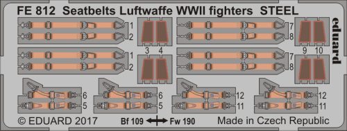 Eduard - Seatbelts Luftwaffe WWII fighters STEEL