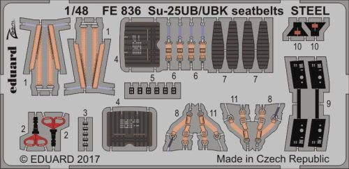 Eduard - Su-25UB/UBK seatbelts STEEL for SMER