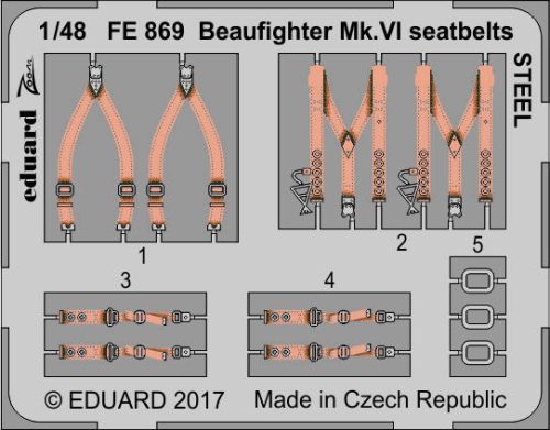 Eduard - Beaufighter Mk.VI seatbelts STEEL f.Tami