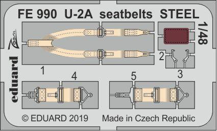 Eduard - U-2A seatbelts STEEL for AFV Club
