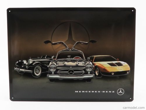 Edicola - Accessories 3D Metal Plate - Mercedes Benz 3 Generation Black Gold Brown