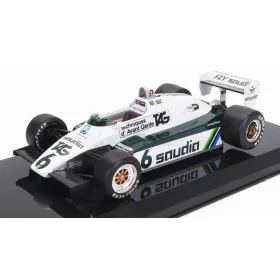   Edicola - WILLIAMS F1  FW08 N 6 WORLD CHAMPION SEASON 1982 KEKE ROSBERG - DAMAGE BLISTER BOX WHITE GREEN