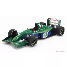   Edicola - Jordan F1 191 Team 7Up Jordan N 32 Season 1991 Michael Schumacher - Blister Box Green Blue