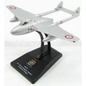   Edicola - MACCHI DH100 DE HAVILLAND CACCIABOMBARDIERE VAMPIRE 6th STORMO 6th GRUPPO MILITARY AIRPLANE 1946 9cm X 11.5cm SILVER