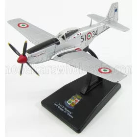   Edicola - NORTH AMERICAN F51K CACCIA MUSTANG 155th GRUPPO 51th STORMO MILITARY AIRPLANE 1940 9.5cm X 11cm SILVER