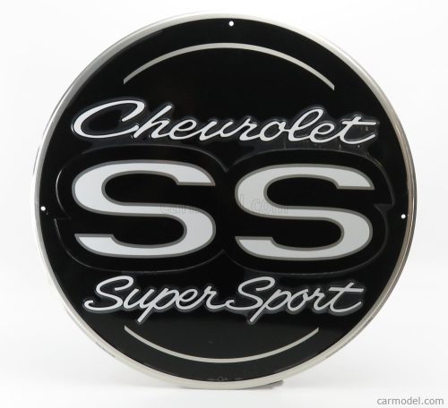 Edicola - Accessories Metal Round Plate - Chevrolet Ss Black Silver
