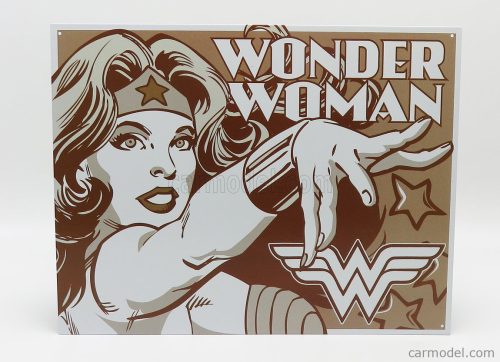Edicola - Accessories Metal Plate - Wonder Woman Brown White