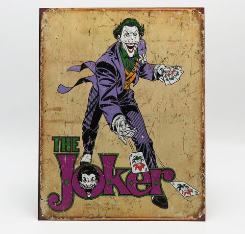 Edicola - Accessories Metal Plate - The Joker Dc Comics Beige Purple
