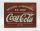 Edicola - Accessories Metal Plate - Coca-Cola Delicious And Refreshing Ice Cold Est 1886 Red