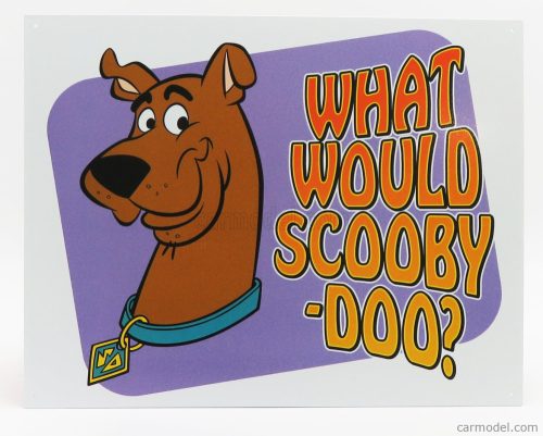Edicola - Accessories Metal Plate - Scooby Doo Purple Brown